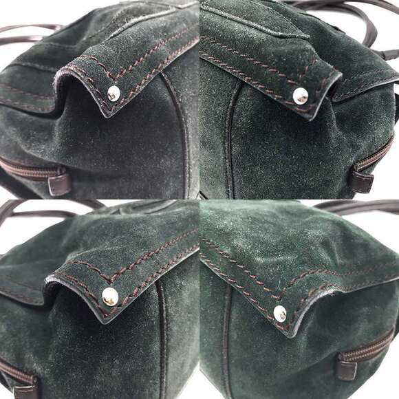 LOEWE Green Leather Tote Bag - Picture 3 of 8